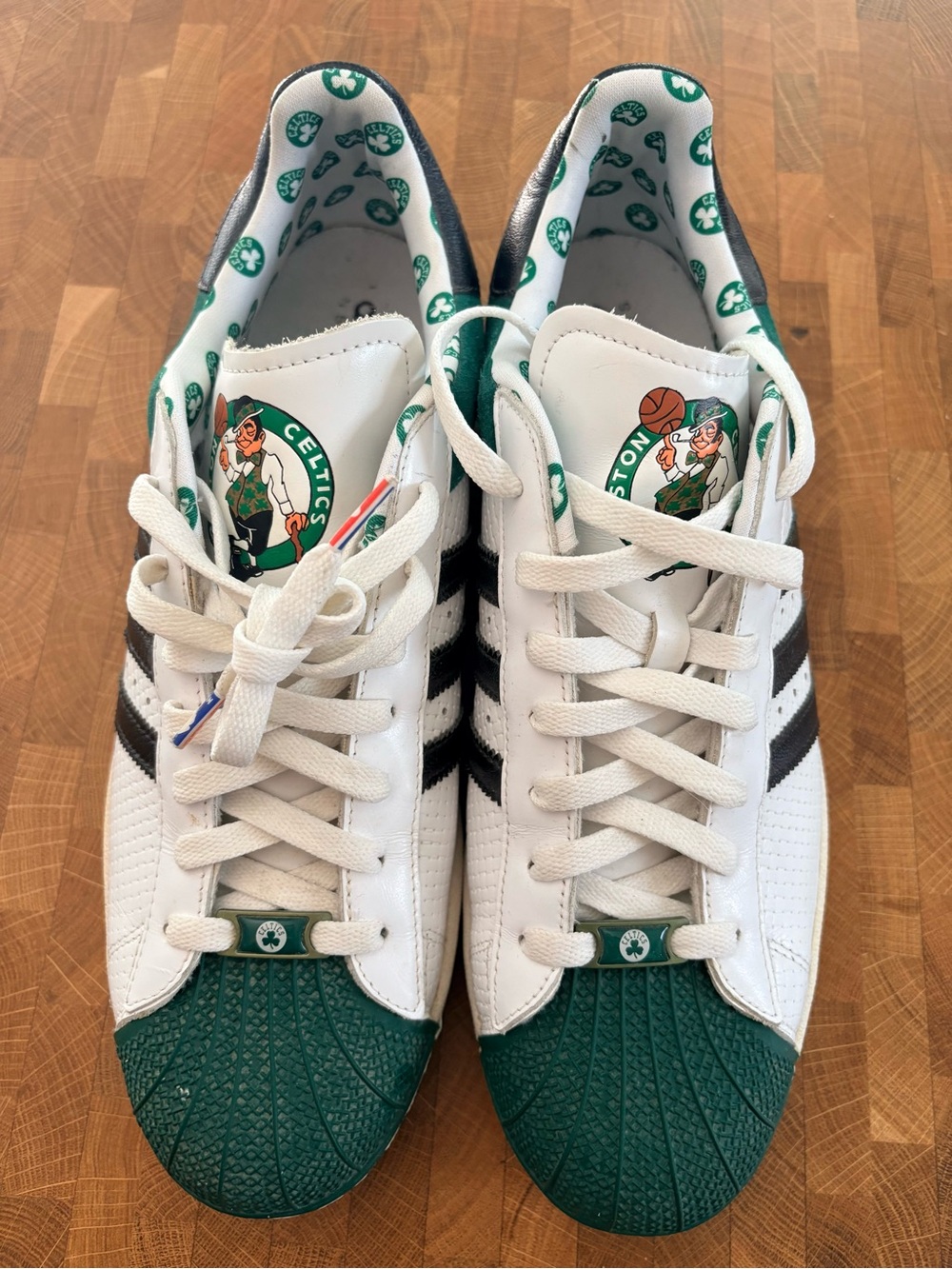 adidas Superstar NBA Boston Celtics Low-Top Sneakers, white green black 2007